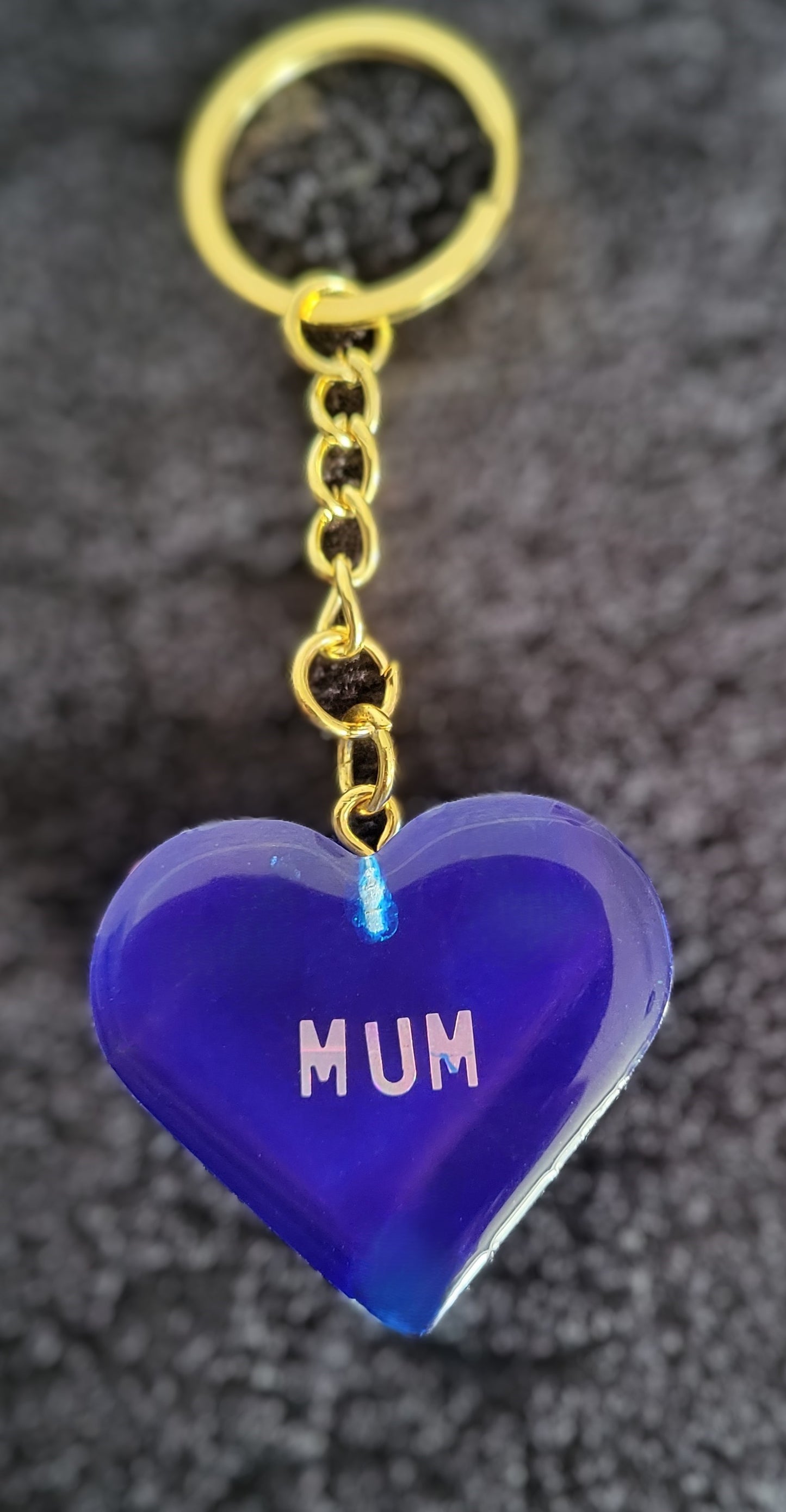 Custom Heart-Butterfly Keyring