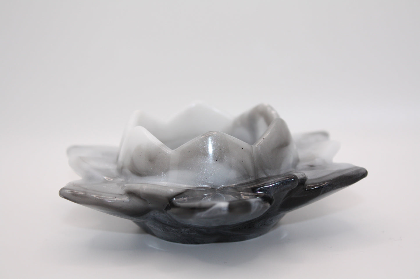 Marble Lotus Design Candle Holder