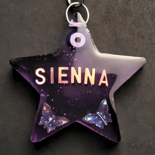 Custom Star-Butterfly Keyring