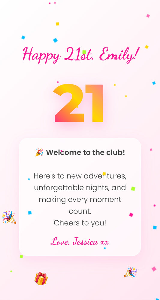 Digital Surprise 'Birthday'  - inquiry